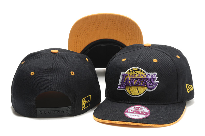 NBA Los Angeles Lakers Black Hats